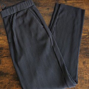 Grey Pleated Trousers